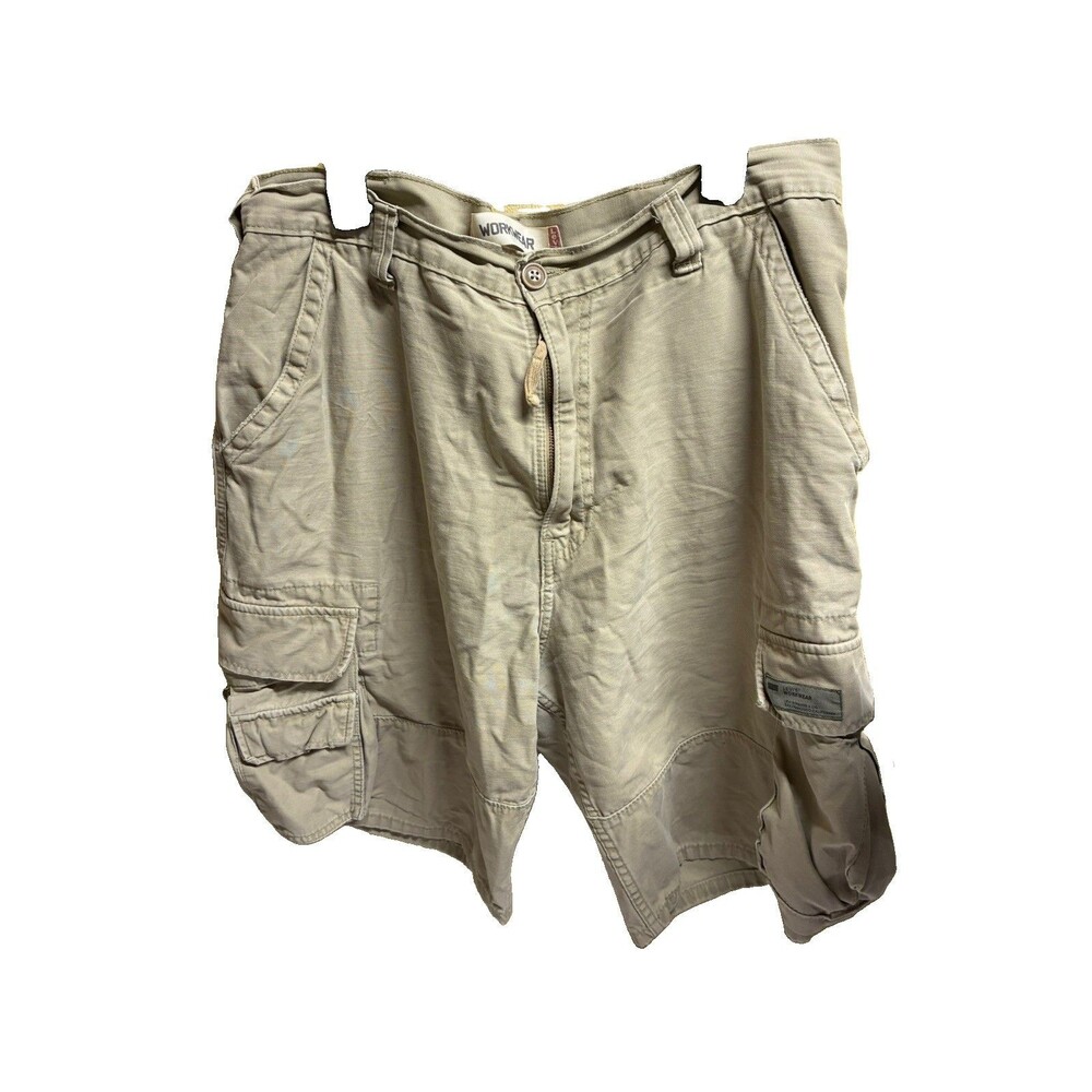 Levi's Workwear Cargo Shorts Mens 34 Tan Cotton Utility Multi Pocket